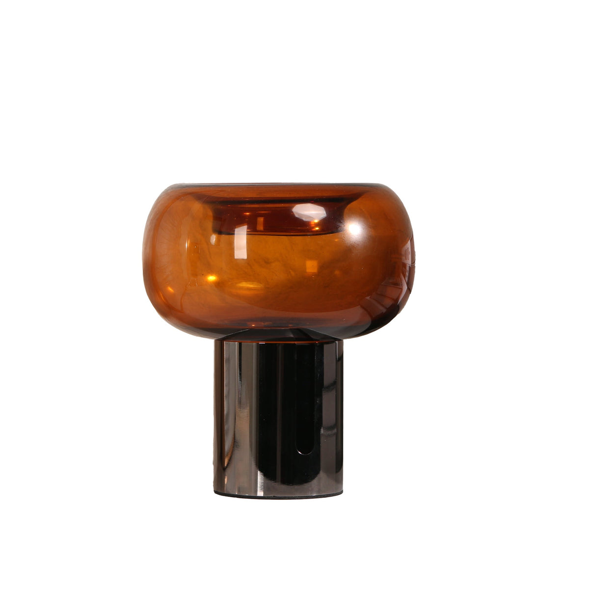 Amber Large Glass Vase | Brown | Myka Home