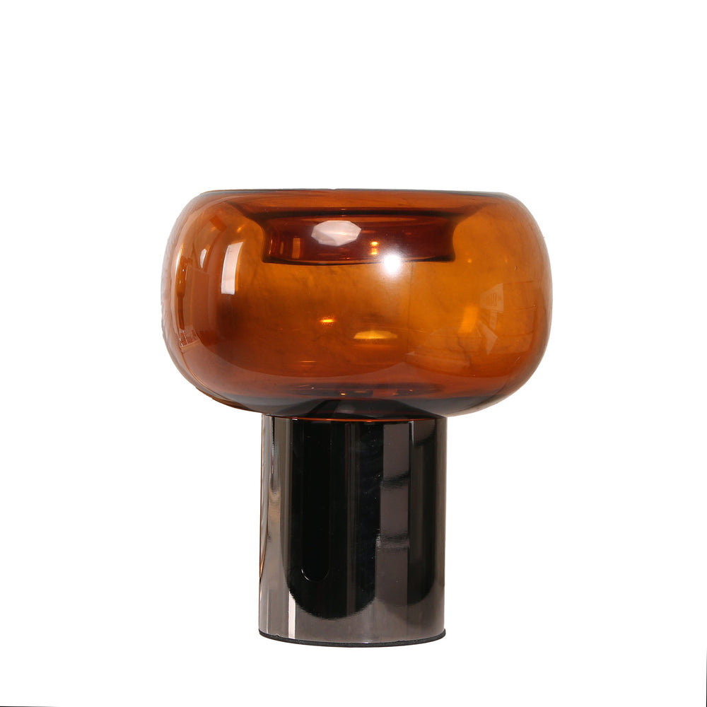 Amber Large Glass Vase | Brown | Myka Home - View 4