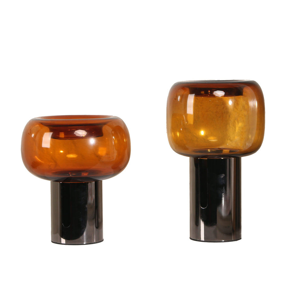 Amber Large Glass Vase | Brown | Myka Home - View 5