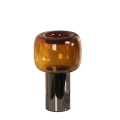 Amber Small Glass Vase | Brown | Myka Home