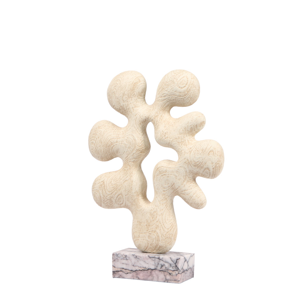 Organic Desktop Sculpture | Beige | Myka Home - View 2