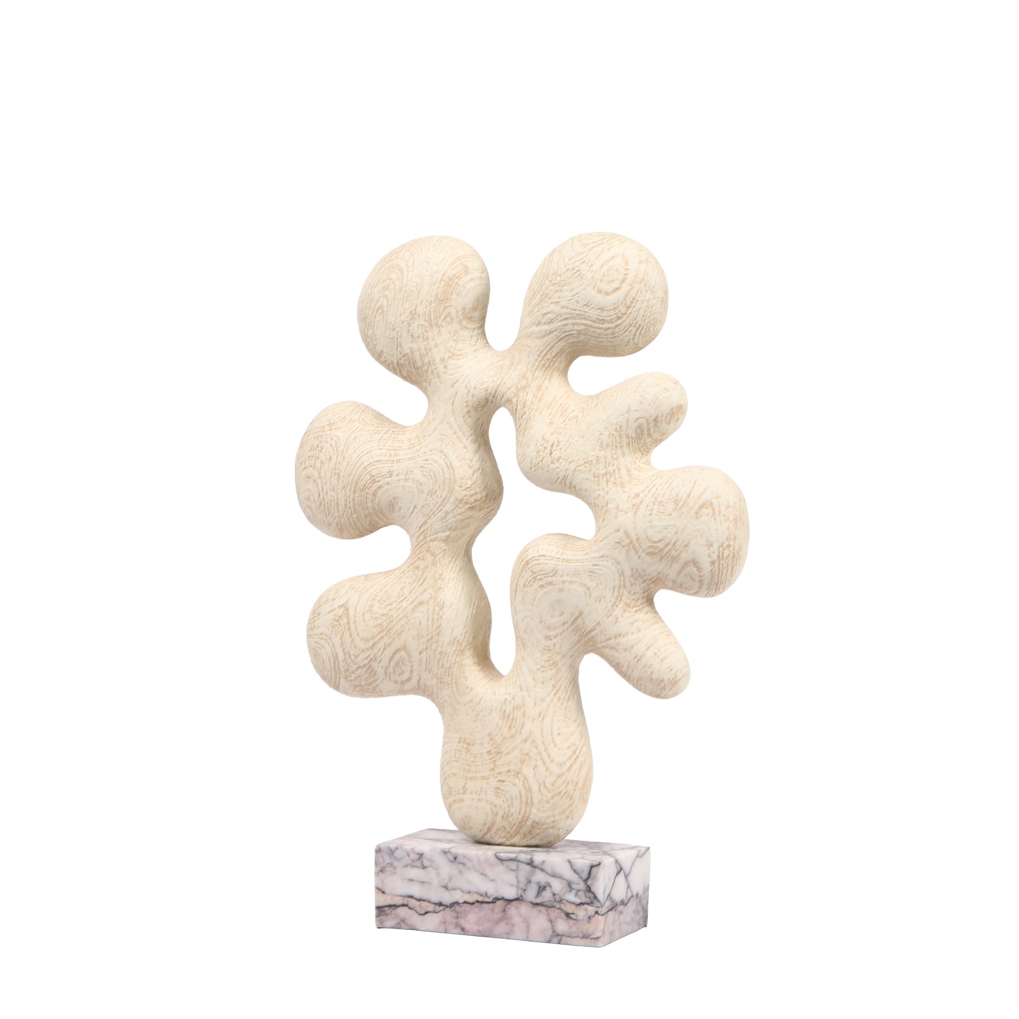 Organic Desktop Sculpture | Beige | Myka Home - View 2