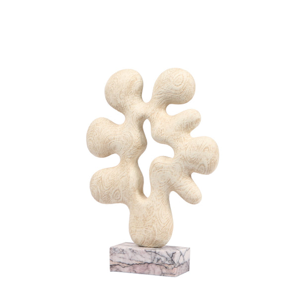 Organic Desktop Sculpture | Beige | Myka Home - View 2
