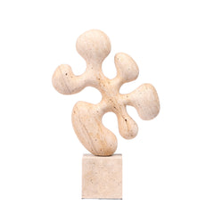 Geometric  Marble Sculpture | Beige | Myka Home