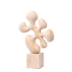 Geometric  Marble Sculpture | Beige | Myka Home