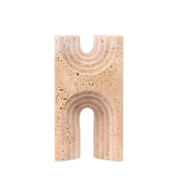 Carved Marble Sculpture | Beige | Myka Home - View 3