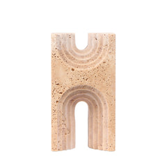 Carved Marble Sculpture | Beige | Myka Home