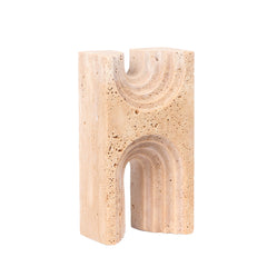 Carved Marble Sculpture | Beige | Myka Home
