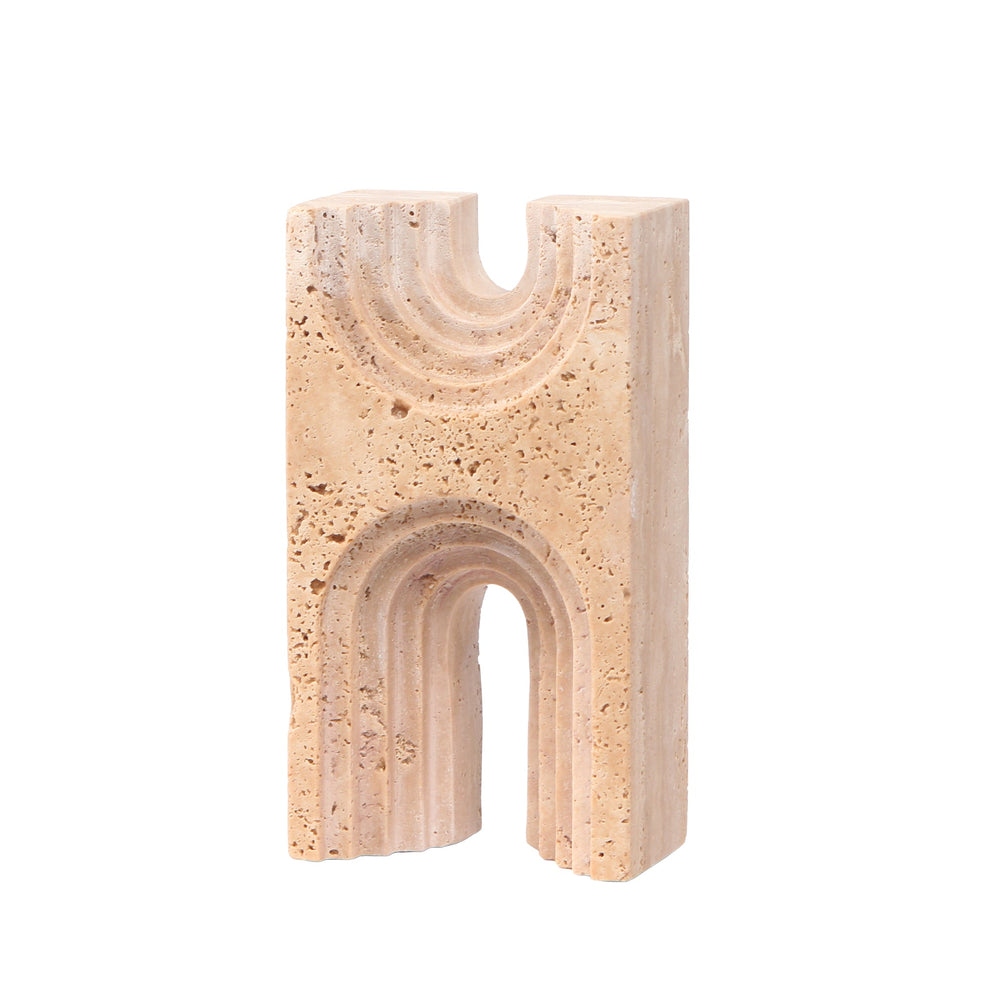 Carved Marble Sculpture | Beige | Myka Home - View 5