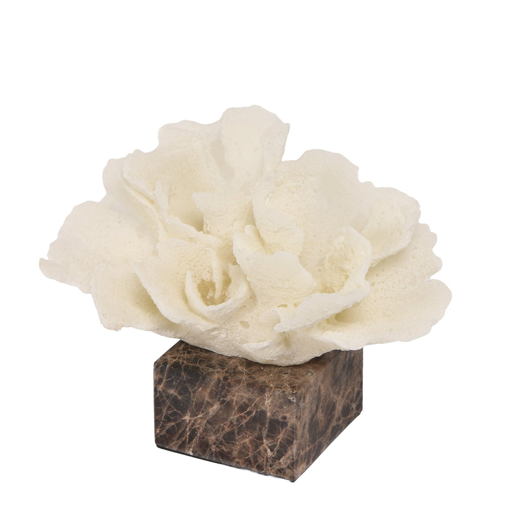Coral Marble Sculpture | Beige | Myka Home