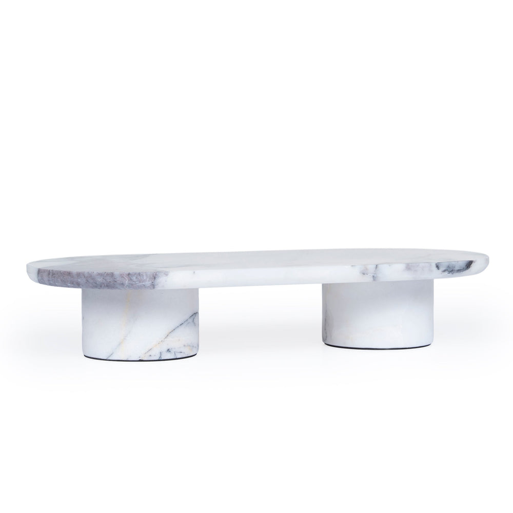 Natural Marble Tray | White | Myka Home