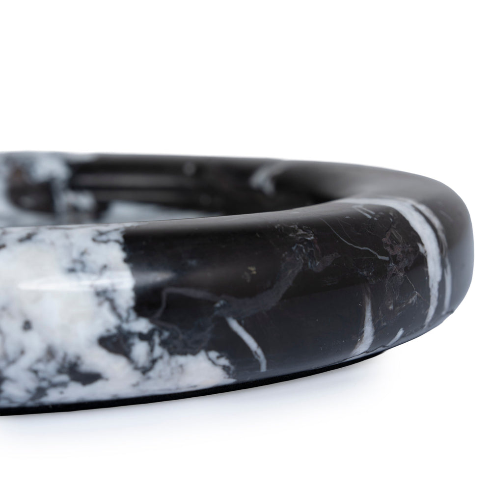 Marble Bowl | Black | Myka Home - View 4