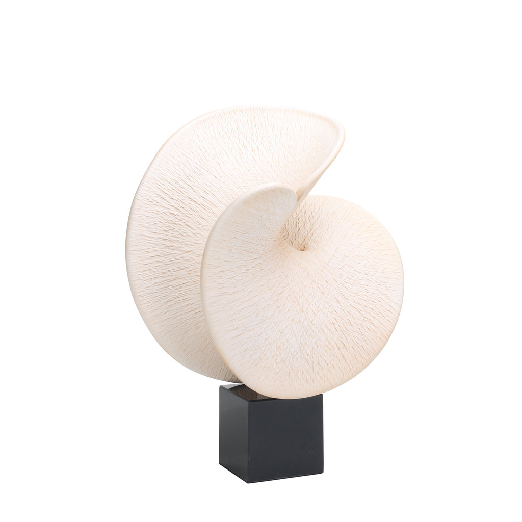 Shell Look Sculpture | Beige | Myka Home - View 3