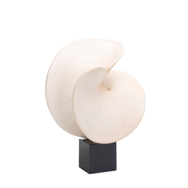 Shell Look Sculpture | Beige | Myka Home - View 3