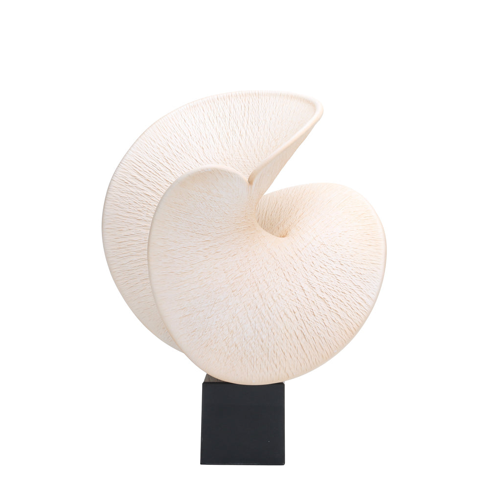 Shell Look Sculpture | Beige | Myka Home - View 2