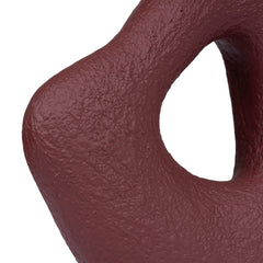 Organic Shape Marble Sculpture | Maroon | Myka Home