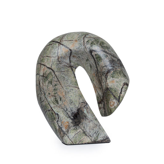 Sea Waves Marble Sculpture | Green | Myka Home
