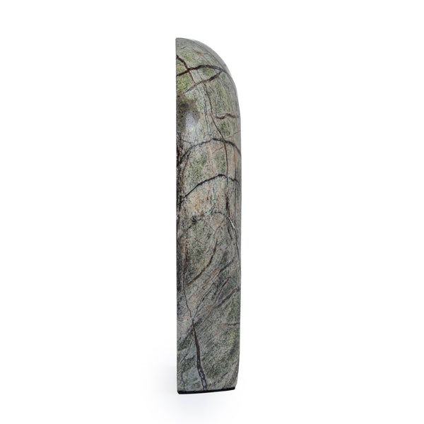 Sea Waves Marble Sculpture | Green | Myka Home - View 3