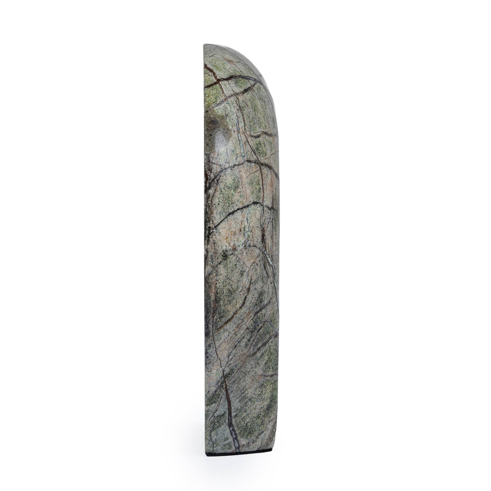 Sea Waves Marble Sculpture | Green | Myka Home - View 3