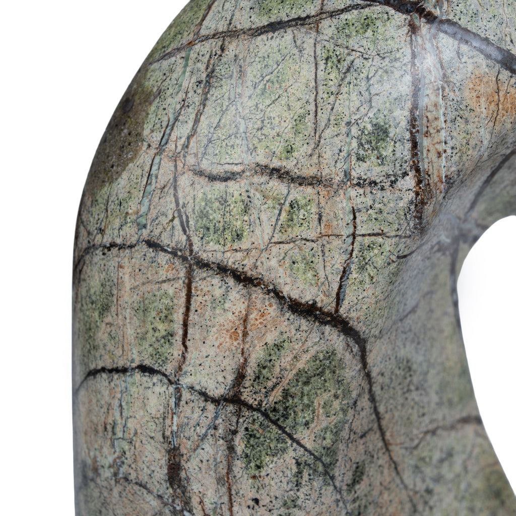 Sea Waves Marble Sculpture | Green | Myka Home - View 5