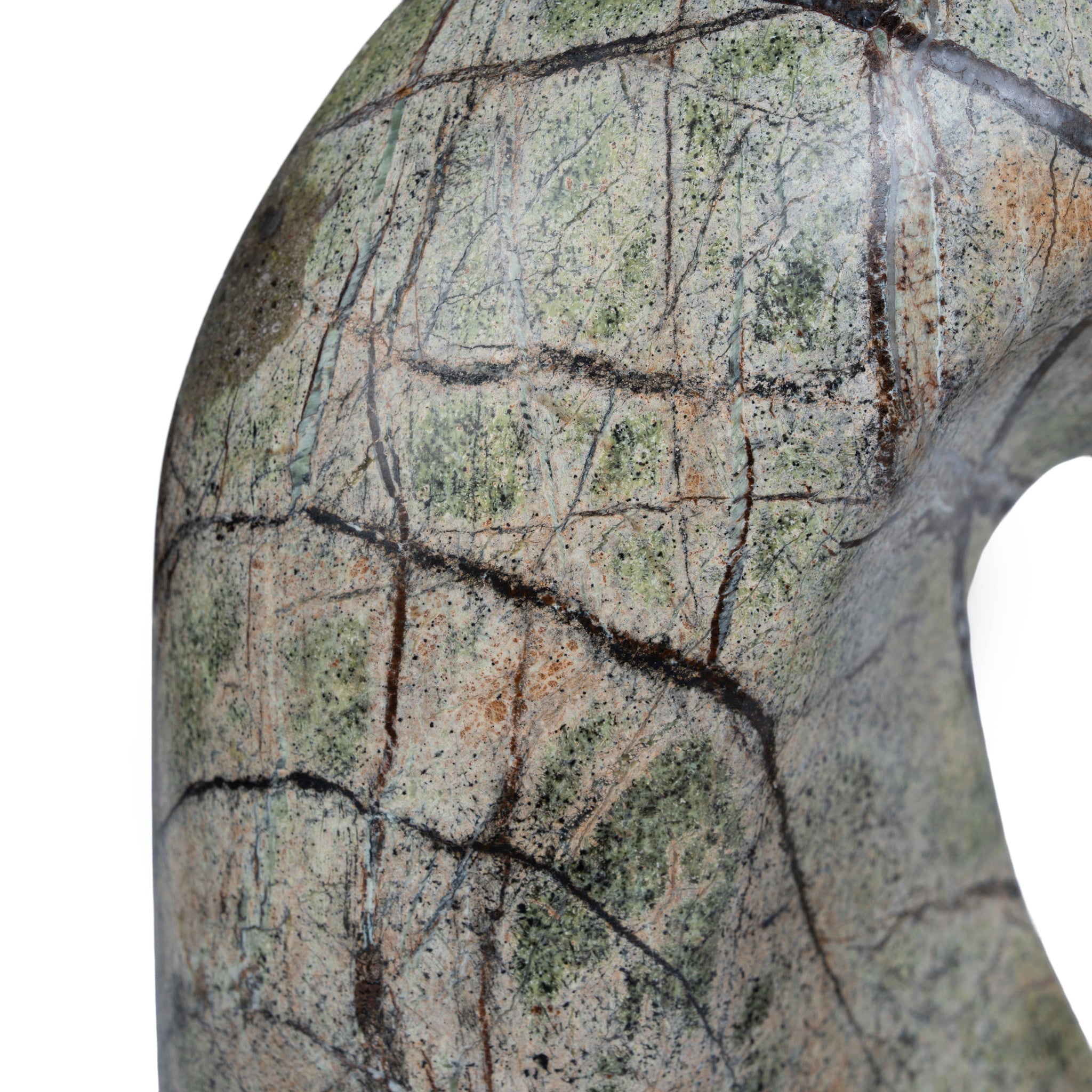Sea Waves Marble Sculpture | Green | Myka Home - View 5