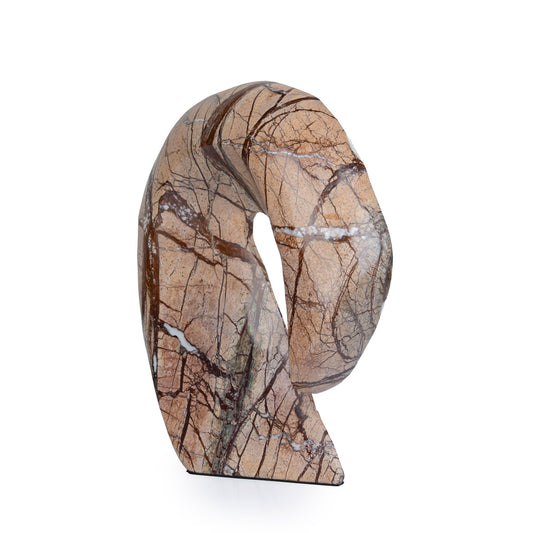 Sea Waves Marble Sculpture | Brown | Myka Home