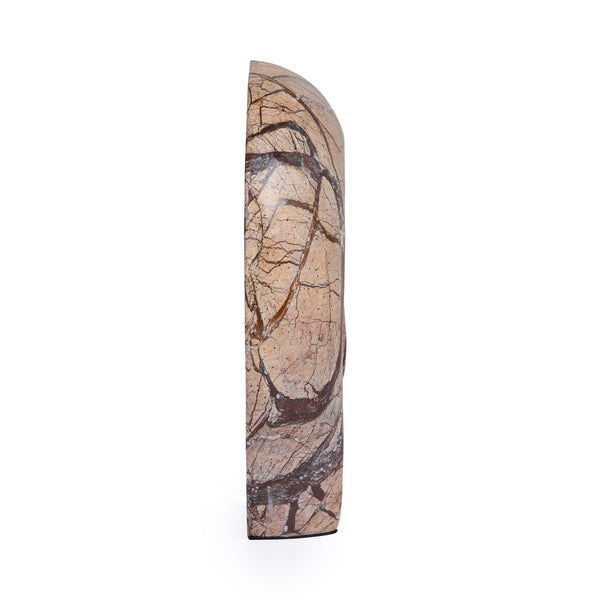 Sea Waves Marble Sculpture | Brown | Myka Home - View 3
