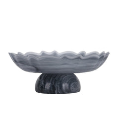 Lotus Glass Tray | Grey | Myka Home