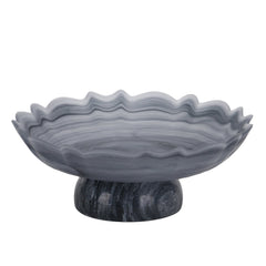 Lotus Glass Tray | Grey | Myka Home
