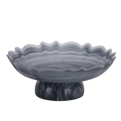 Lotus Glass Tray | Grey | Myka Home