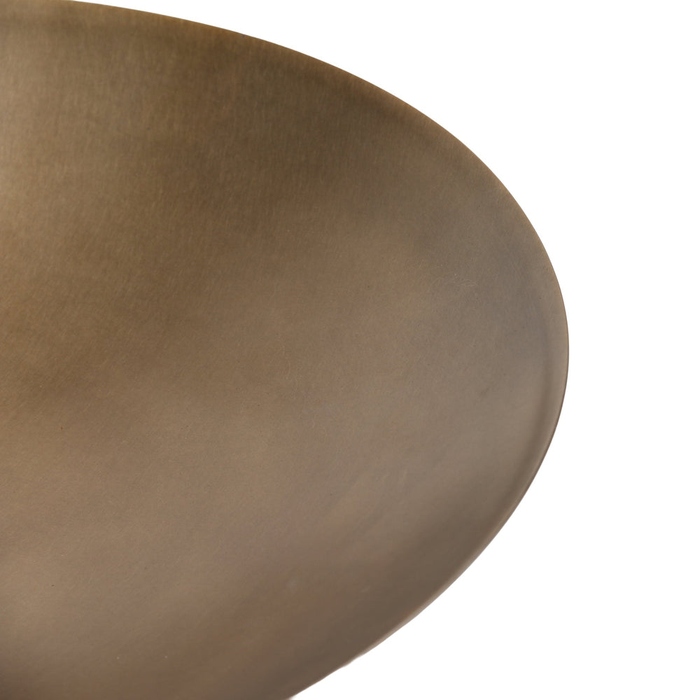 Arc Pedestal Metal Small Tray | Antique Brass | Myka Home - View 3