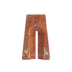 Arch Hight Marble Sclupture | Red | Myka Home