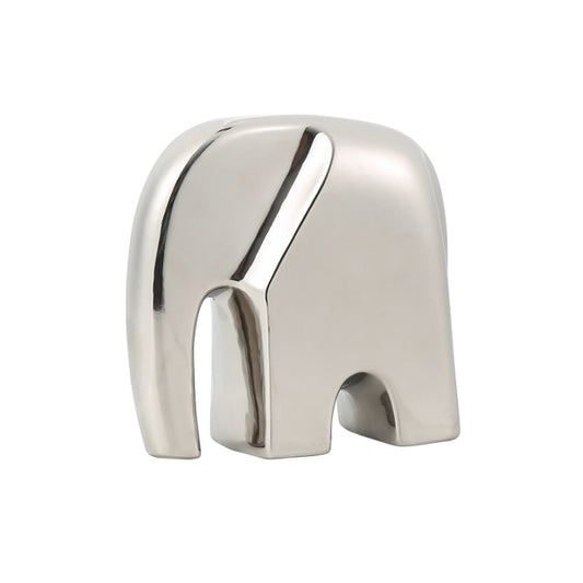 Ceramic Elephant Sclupture | Silver | Myka Home