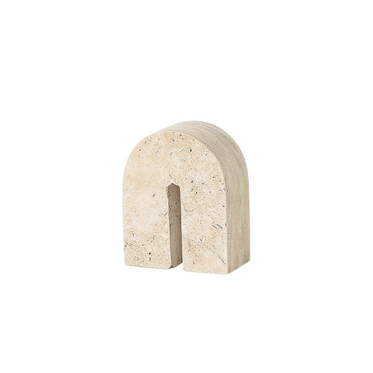 Arch Decorative Marble Sclupture B | Yellow | Myka Home