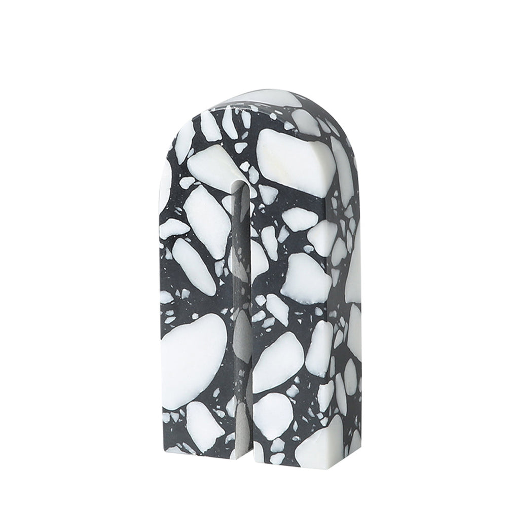 Arch Decorative Marble Sclupture A | Black & White | Myka Home