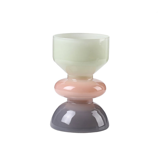 Green Mouth Glass Vase B | Myka Home