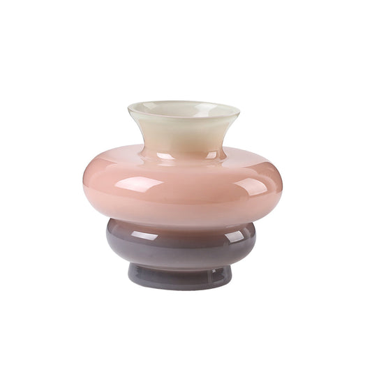 Green Mouth Glass Vase C | Myka Home