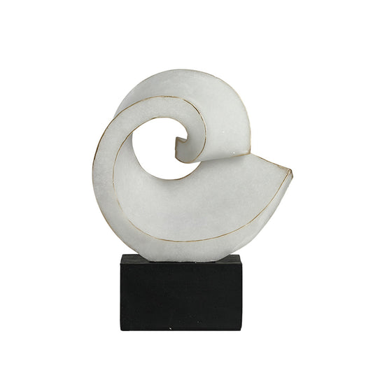 Spiral Reel Ornament | White | Myka Home