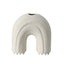 Ceramic Curved Arch Ornament | White | Myka Home