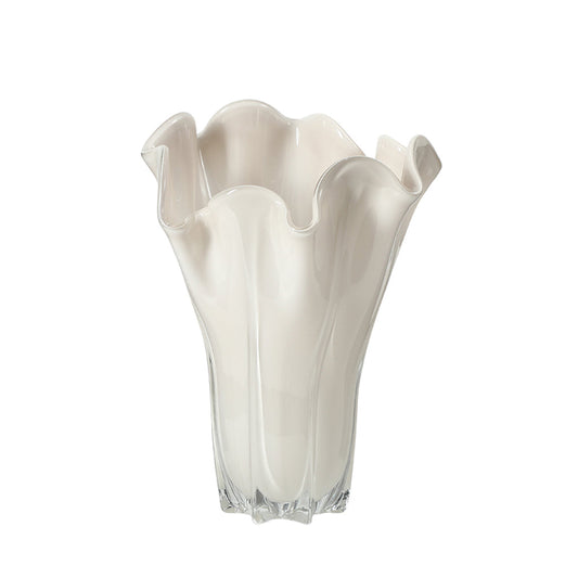 Handmade Glass Lotus Leaf Vase | Myka Home