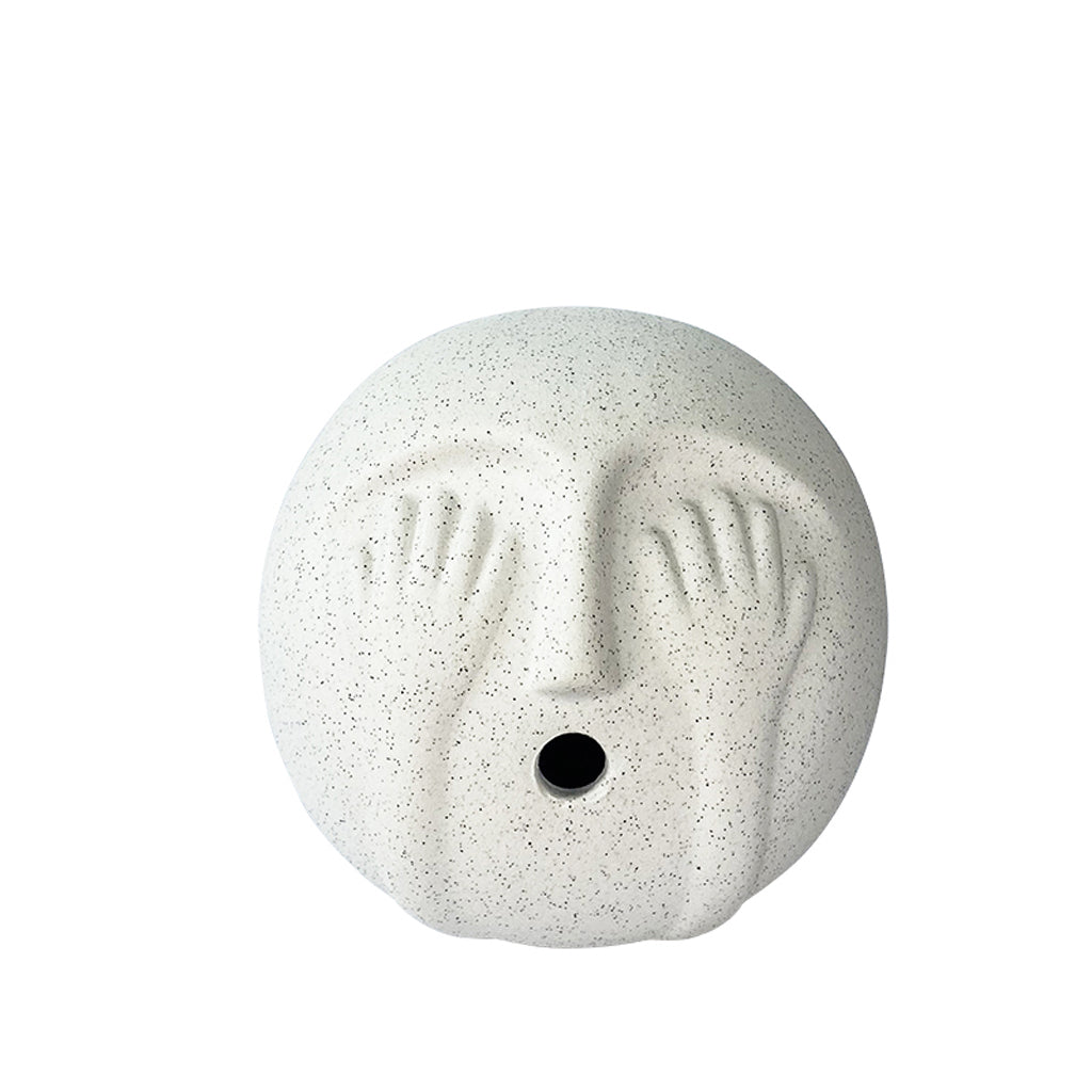 Ceramic Eye Cover Ornament B | White | Myka Home