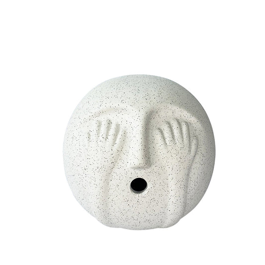 Ceramic Eye Cover Ornament B | White | Myka Home