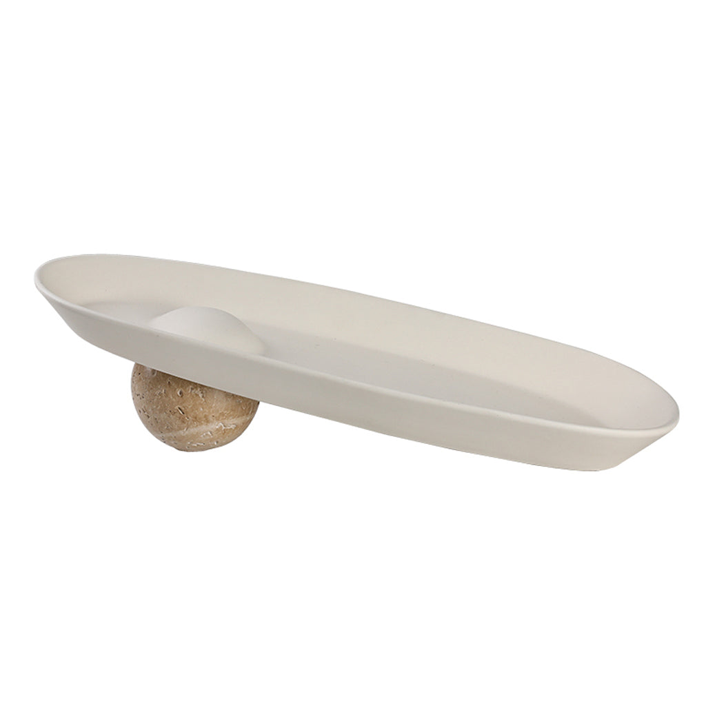 Ceramic Long Ball Plate | Myka Home