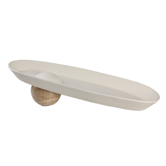 Ceramic Long Ball Plate | Myka Home