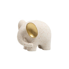 Golden Ear Elephant B | White | Myka Home