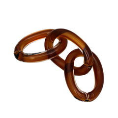 Handmade Glass Three Ring | Tea Color | Myka Home
