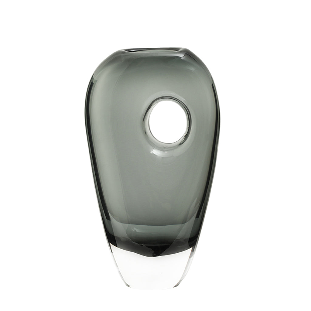 Medium Hole Vase A | Grey | Myka Home