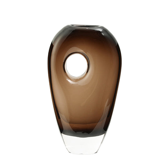 Medium Hole Vase A | Brown | Myka Home