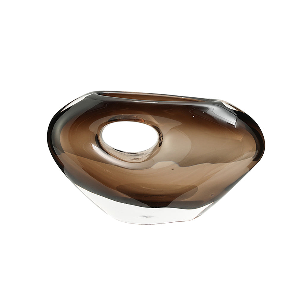 Medium Hole Vase B | Brown | Myka Home