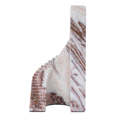Step Marble Sculpture | Red Ochre | Myka Home